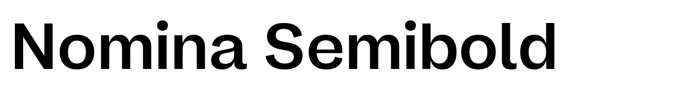 Nomina Semibold